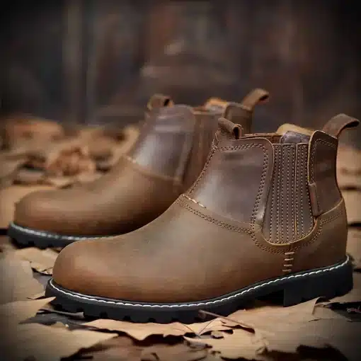 Men-Chelsea-Boots-Non-slip-Leather-Boots-Casual-Outdoors-Ankle-Boots-Male-Shoes-Adult-Wear-resisting-2 – saadaval Tootemaailm e-kaubamajas