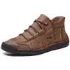 2023-Men-s-Leather-Boots-Flat-Outdoor-Boots-Men-s-Casual-Shoes-Cowhide-Hiking-Shoes-Anti-4 – saadaval Tootemaailm e-kaubamajas
