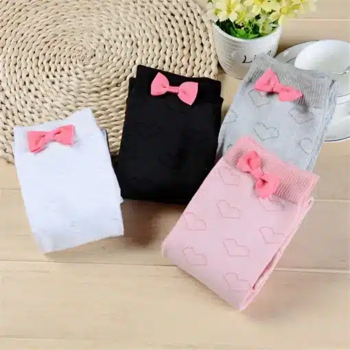 Pink-Bow-Patchwork-School-Knee-Socks-Embroidery-Lovely-Women-s-Stockings-Kawaii-Campus-Long-Socks-Cute-1 – saadaval Tootemaailm e-kaubamajas