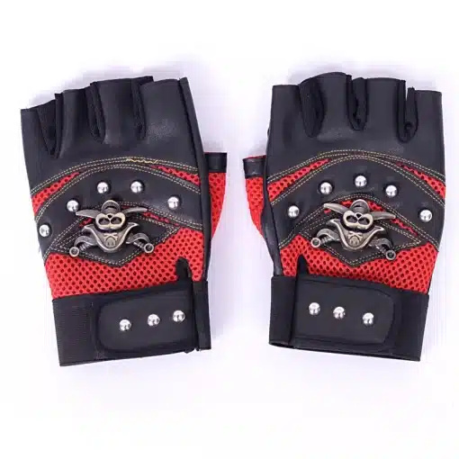 Skulls-Rivet-PU-Leather-Fingerless-Gloves-Fashion-Hip-Hop-Men-Women-s-Gym-Gloves-Tactical-Mitts-5 – saadaval Tootemaailm e-kaubamajas