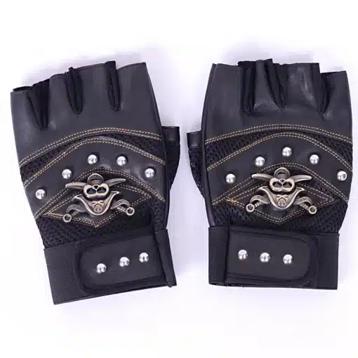 Skulls-Rivet-PU-Leather-Fingerless-Gloves-Fashion-Hip-Hop-Men-Women-s-Gym-Gloves-Tactical-Mitts-2 – saadaval Tootemaailm e-kaubamajas