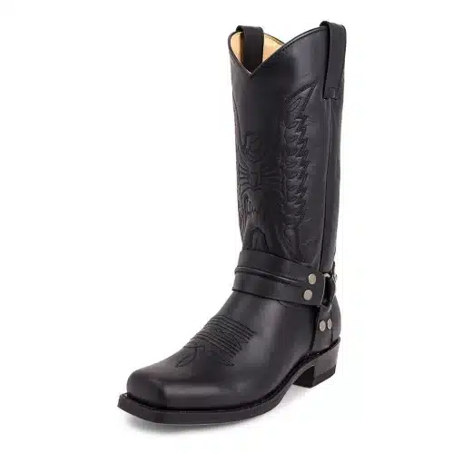 2023-New-Western-Cowboy-Boots-Black-Brown-Faux-Leather-Winter-Shoes-Retro-Men-Boots-Embroidered-Men-3 – saadaval Tootemaailm e-kaubamajas
