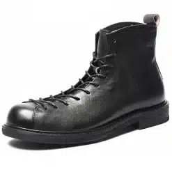 High-quality-Men-Leather-Shoes-Genuine-Leather-Cowhide-Motorcycle-Boots-Vintage-Short-Boots-Men-Manual-Color-1 – saadaval Tootemaailm e-kaubamajas