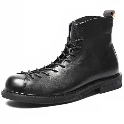 High-quality-Men-Leather-Shoes-Genuine-Leather-Cowhide-Motorcycle-Boots-Vintage-Short-Boots-Men-Manual-Color-1 – saadaval Tootemaailm e-kaubamajas