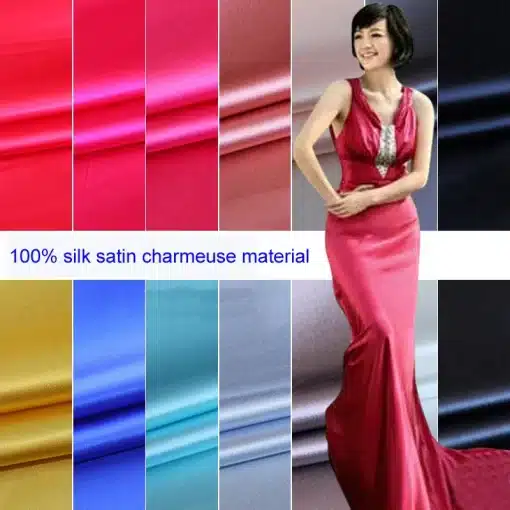 100cm-114cm-100-Natural-Silk-Charmeuse-Fabric-16-momme-Pure-Silk-Satin-Material-For-Gown-Pajamas-2 – saadaval Tootemaailm e-kaubamajas