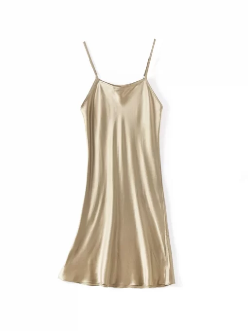 SuyaDream-Woman-Mini-Dress-19mm-100-Real-Silk-Sleeveless-Solid-Spaghetti-Strap-Sleep-Dresses-2022-Elegant-4 – saadaval Tootemaailm e-kaubamajas