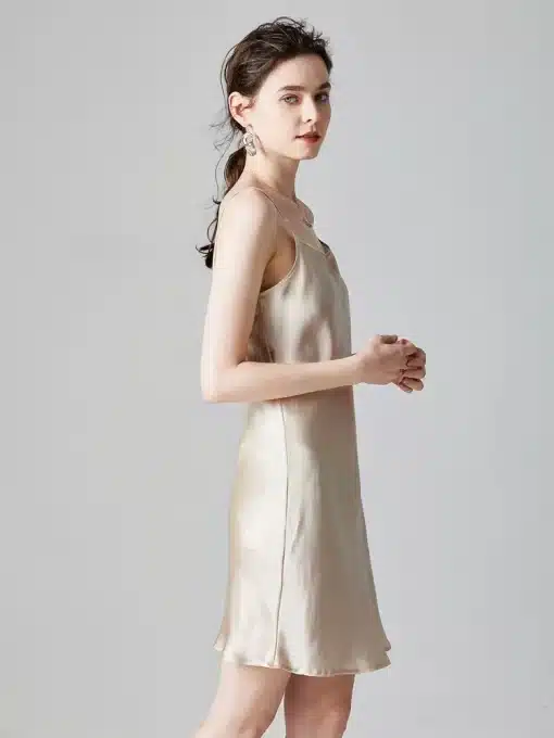 SuyaDream-Woman-Mini-Dress-19mm-100-Real-Silk-Sleeveless-Solid-Spaghetti-Strap-Sleep-Dresses-2022-Elegant-1 – saadaval Tootemaailm e-kaubamajas