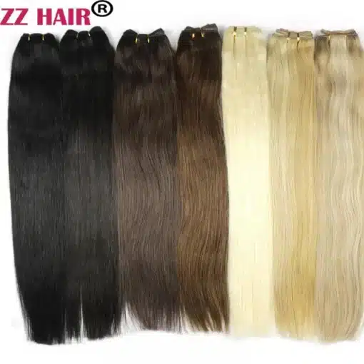 ZZHAIR-100-Human-Remy-Hair-Extensions-16-28-50g-Pcs-Weft-Weaving-Straight-Natural-Silk-Non-1 – saadaval Tootemaailm e-kaubamajas