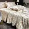 voodipesu komplekt lillelise mustriga, sisaldab tekikotti ja padjapüüre, pastelsetes toonides