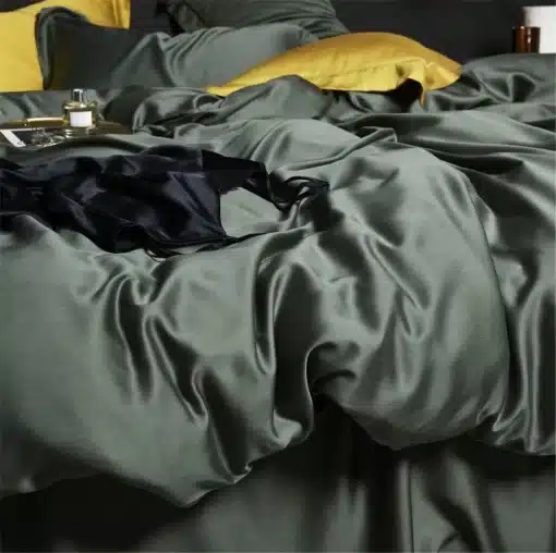 Lanlika-Pure-100-Silk-Green-Bedding-Set-Beauty-Double-Queen-King-High-Quality-Duvet-Cover-Bed-3 – saadaval Tootemaailm e-kaubamajas