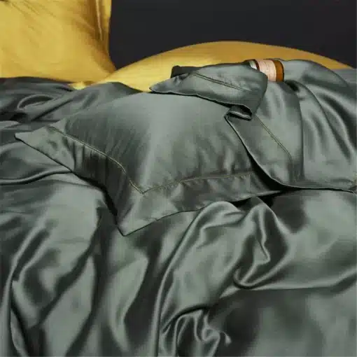 Lanlika-Pure-100-Silk-Green-Bedding-Set-Beauty-Double-Queen-King-High-Quality-Duvet-Cover-Bed-4 – saadaval Tootemaailm e-kaubamajas