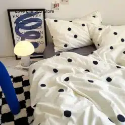 Blue-Bedding-Sets-Polka-Dot-Pattern-Bed-Linens-Quilt-Cover-Pillowcase-Home-Textile-Cute-Flat-Sheets-1 – saadaval Tootemaailm e-kaubamajas
