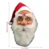 2023-New-Santa-Claus-Latex-Mask-Realistic-Full-Face-Mask-Fancy-Costume-Christmas-and-New-Years-5 – saadaval Tootemaailm e-kaubamajas