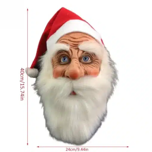 2023-New-Santa-Claus-Latex-Mask-Realistic-Full-Face-Mask-Fancy-Costume-Christmas-and-New-Years-5 – saadaval Tootemaailm e-kaubamajas