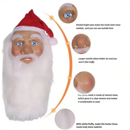 Santa-Mask-with-White-Beard-and-Hat-Realistic-Full-Face-Costume-for-Man-Cosplay-Prop-Masquerade-4 – saadaval Tootemaailm e-kaubamajas