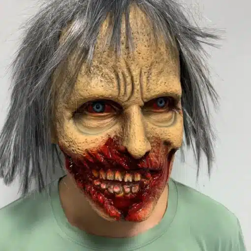 Scary-Lifelike-Halloween-Zombie-Mask-Horror-Fancy-Dress-Party-Headgear-Haunted-House-Cosplay-Props-3 – saadaval Tootemaailm e-kaubamajas