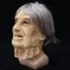kortsuline vanamehe mask hallide juustega