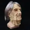 kortsuline vanamehe mask hallide juustega