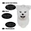 Moving-Mask-White-Fox-Realistic-Fox-Costume-Movable-Mouth-White-Fox-Head-Halloween-Masquerade-For-Party-1 – saadaval Tootemaailm e-kaubamajas