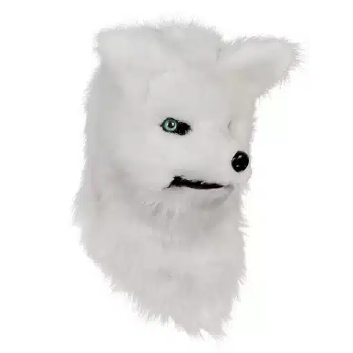 valge rebane mask realistlike detailidega