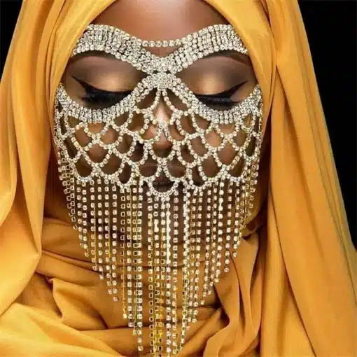 Indian-Tassel-Veil-Mask-for-Face-Women-Rhinestone-Face-Masks-Masquerade-Dance-Party-Banquet-Decoration-Face-4 – saadaval Tootemaailm e-kaubamajas