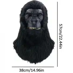 Full-Head-Realistic-Furry-Gorilla-Mask-with-Moving-Mouth-Halloween-Christmas-Costume-Party-Props-Animal-Headgear-1 – saadaval Tootemaailm e-kaubamajas