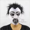 hirmutav mask mustade juuste ja veriste hammastega