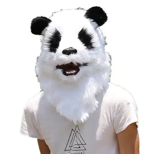 Realistic-Furry-Animal-Mask-Plush-Panda-Mask-with-Moving-Jaw-Mouth-Moveable-Panda-Head-Mask-for-4 – saadaval Tootemaailm e-kaubamajas