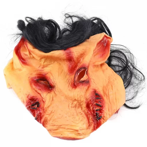 Halloween-Scary-Masks-Novelty-Pig-Head-Horror-with-Hair-Masks-Caveira-Cosplay-Costume-Realistic-Latex-Festival-3 – saadaval Tootemaailm e-kaubamajas