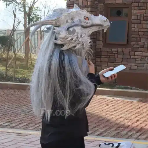Raptor-Mask-with-Fur-Original-Furri-Dragon-Dinosaur-Head-Latex-Mascara-Cosplay-Furry-Animal-Helmet-Halloween-2 – saadaval Tootemaailm e-kaubamajas