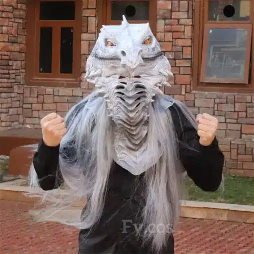Raptor-Mask-with-Fur-Original-Furri-Dragon-Dinosaur-Head-Latex-Mascara-Cosplay-Furry-Animal-Helmet-Halloween-1 – saadaval Tootemaailm e-kaubamajas