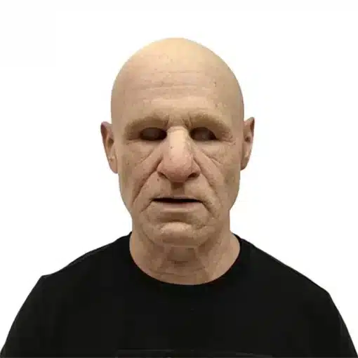 realistlik lateksist mask kiilaka peaga ja vananeva näoga