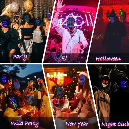 Halloween-LED-Neon-Mask-Gesture-Light-Mask-Glowing-Party-Light-Mask-Change-Face-Induction-Party-Performance-5 – saadaval Tootemaailm e-kaubamajas