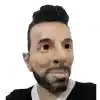 realistlik mask habemega mehe näoga