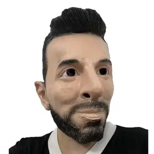 realistlik mask habemega mehe näoga
