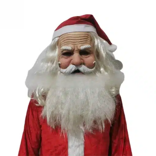 Christmas-Blast-White-Hair-Grandma-Santa-Mask-Head-Over-Christmas-Beard-Grandpa-Props-1 – saadaval Tootemaailm e-kaubamajas