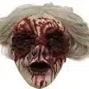 verise näoga mask hallide juustega