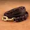Genuine-Leather-Dog-Collar-Leash-Set-Braided-Durable-Leather-Dog-Collars-For-Medium-Large-Dogs-German-2 – saadaval Tootemaailm e-kaubamajas