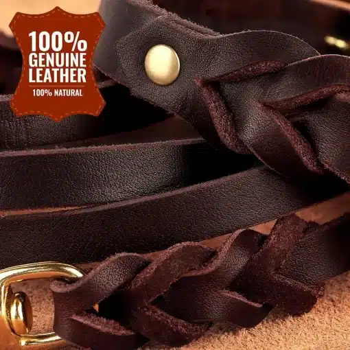 Genuine-Leather-Dog-Collar-Leash-Set-Braided-Durable-Leather-Dog-Collars-For-Medium-Large-Dogs-German-3 – saadaval Tootemaailm e-kaubamajas