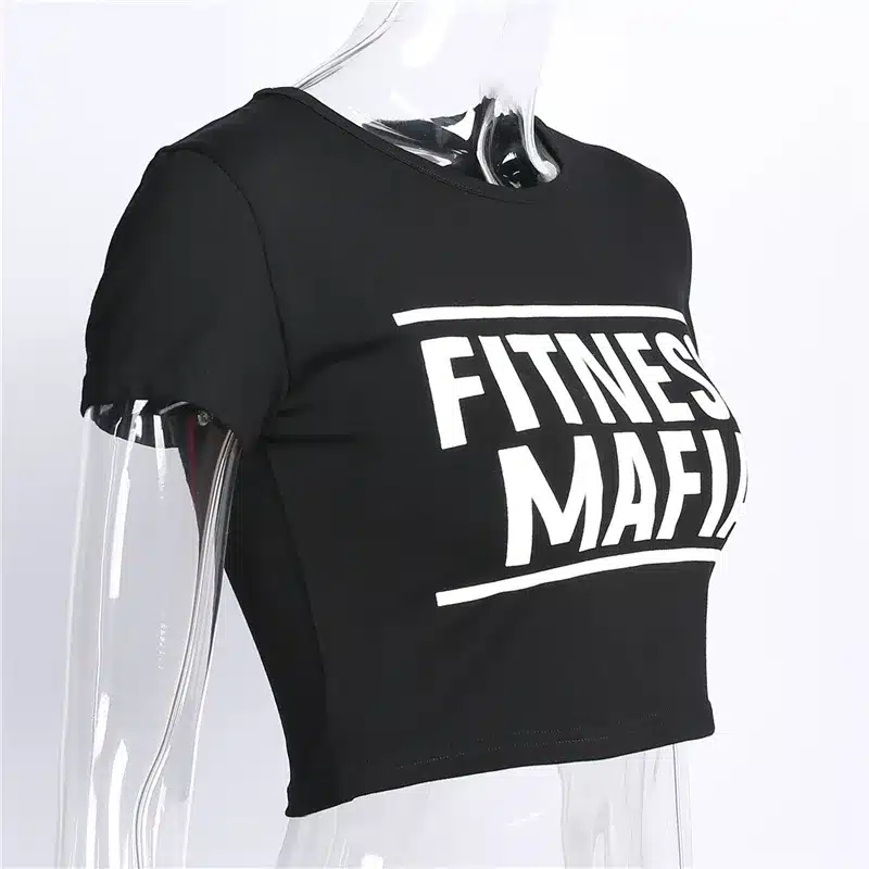 GERTU 2018 Casual Sexy Hole Female T-Shirt New Letter Print Crop Top T Shirt Cropped Tops Short Sleeve Tee Shirt Women 6
