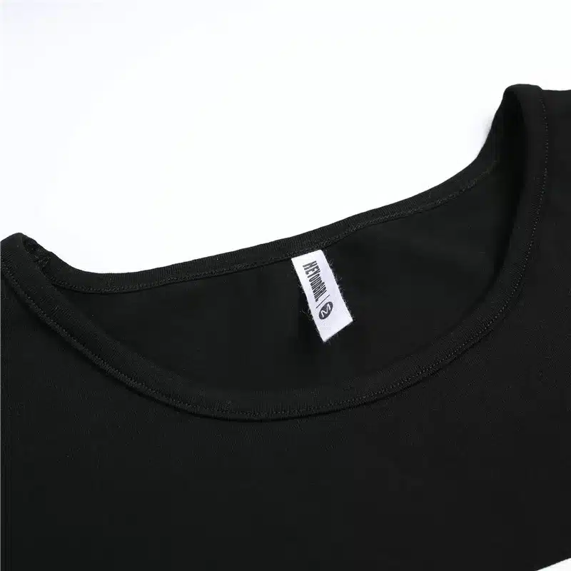 GERTU 2018 Casual Sexy Hole Female T-Shirt New Letter Print Crop Top T Shirt Cropped Tops Short Sleeve Tee Shirt Women 8