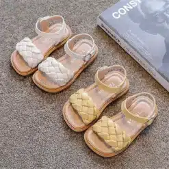 Kids-Summer-Toddler-Flats-Little-Girls-Fashion-Beach-Sandals-Princess-Dress-Party-Weave-Soft-Sole-Baby-1 – saadaval Tootemaailm e-kaubamajas