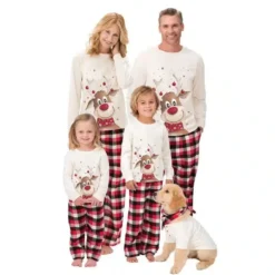 Family-Matching-Clothes-Christmas-Pajamas-2023-Mother-Kids-Baby-Pyjamas-Set-Look-Sleepwear-Mother-And-Daughter – saadaval Tootemaailm e-kaubamajas