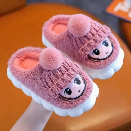 2023-New-Winter-Baby-Girls-Antiskid-Cotton-Slippers-Children-s-Cute-Cartoon-Home-Indoor-Plush-Slippers-3 – saadaval Tootemaailm e-kaubamajas