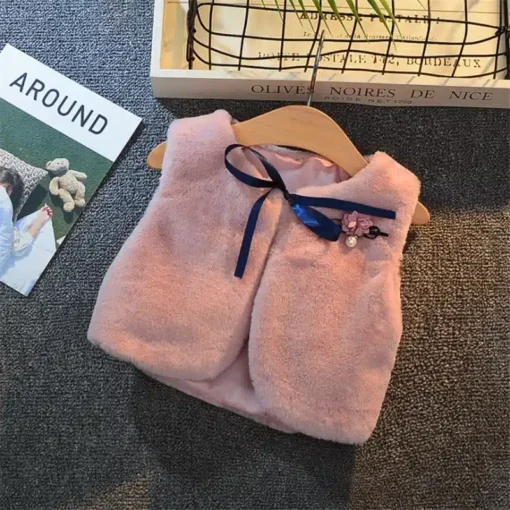 1-6Y-Kids-Baby-Vest-Autumn-Winter-Faux-Fur-Coat-for-Toddlers-Girl-Thin-Velvet-Soft-4 – saadaval Tootemaailm e-kaubamajas