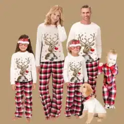 Clothing-Set-Mom-Daddy-Baby-Girl-Boy-Family-Look-Winter-2024-New-Year-Mother-Daughter-Cotton – saadaval Tootemaailm e-kaubamajas