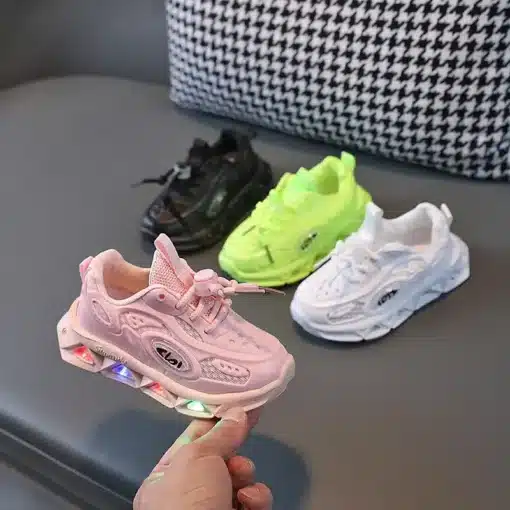 2023-Boys-New-Cartoon-Sneakers-Children-Baby-Spring-Breathable-Mesh-LED-Luminous-Sports-Shoes-Kids-Casual-5 – saadaval Tootemaailm e-kaubamajas