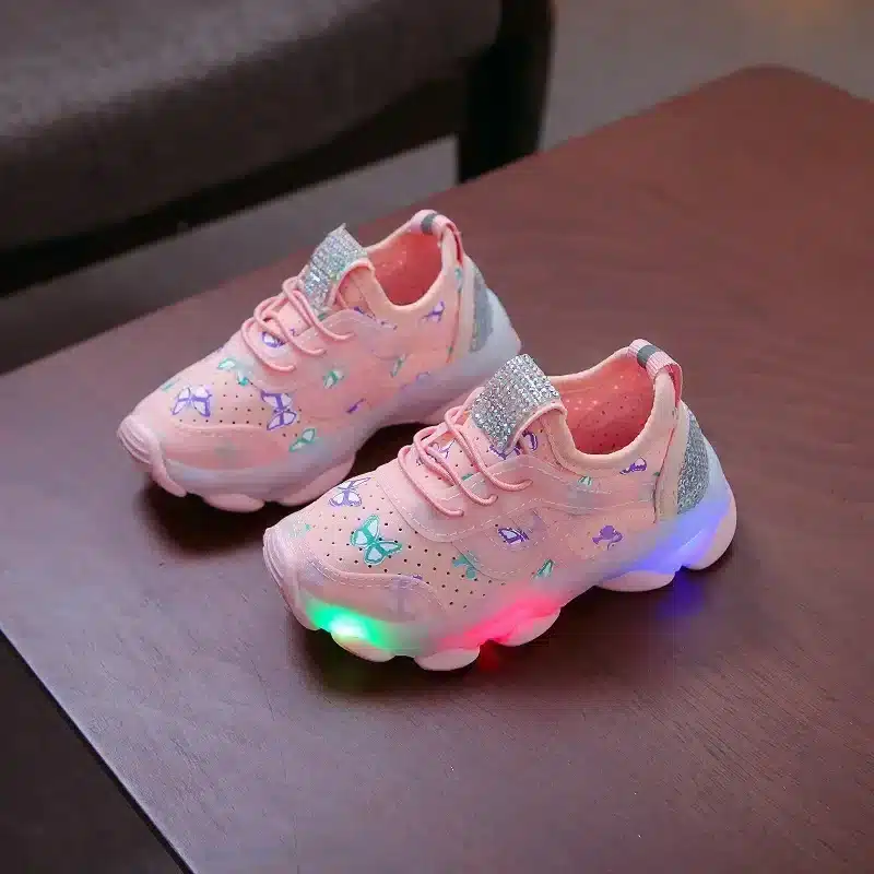 Kid-Shoes-Children-s-LED-Shining-Shoes-2023-Spring-New-Boys-Sports-Shoes-Girls-Elastic-Fabric-3 – saadaval Tootemaailm e-kaubamajas