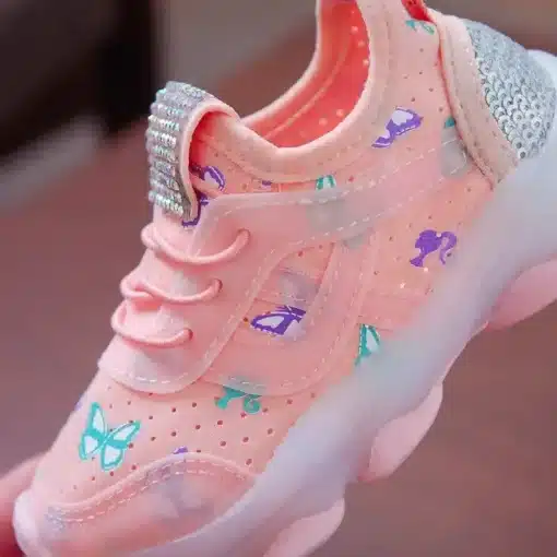 Kid-Shoes-Children-s-LED-Shining-Shoes-2023-Spring-New-Boys-Sports-Shoes-Girls-Elastic-Fabric-4 – saadaval Tootemaailm e-kaubamajas