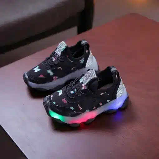 Kid-Shoes-Children-s-LED-Shining-Shoes-2023-Spring-New-Boys-Sports-Shoes-Girls-Elastic-Fabric-2 – saadaval Tootemaailm e-kaubamajas